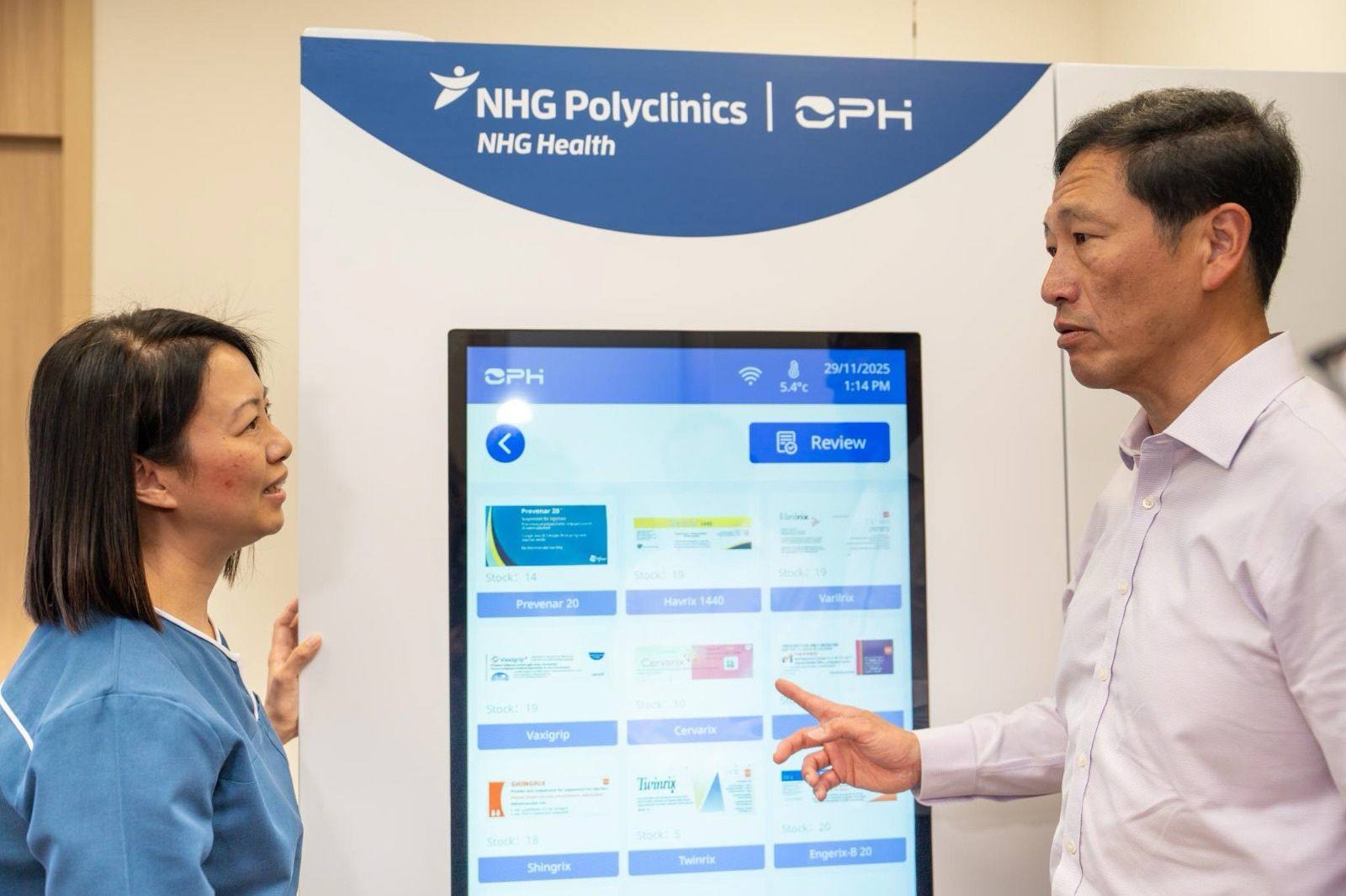 VIOLA demonstration at the opening of Serangoon Polyclinic